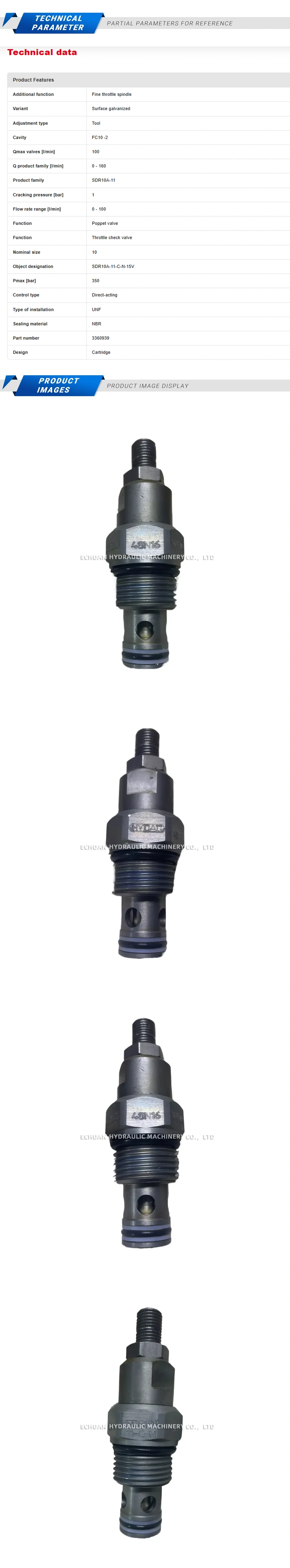 Hydac SDR10A-11-C-N-15V Description