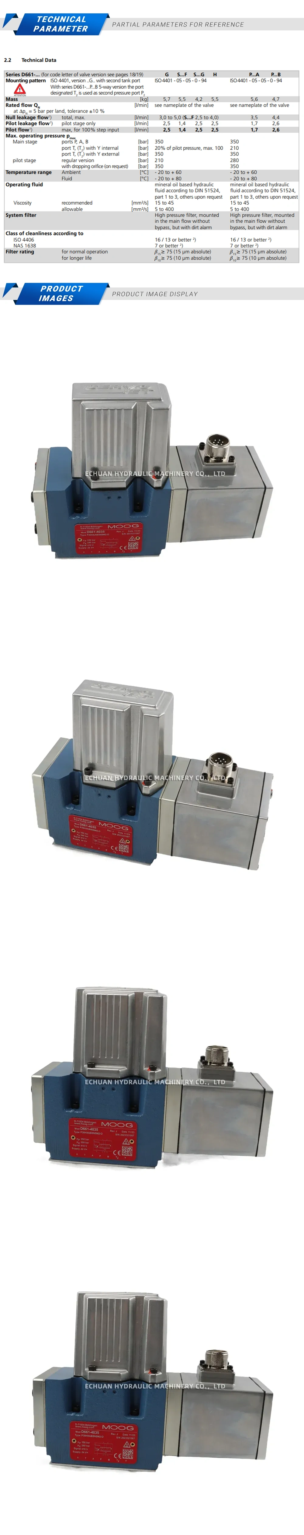 Moog D661-4035 P30HXAB5NSM2-O Description