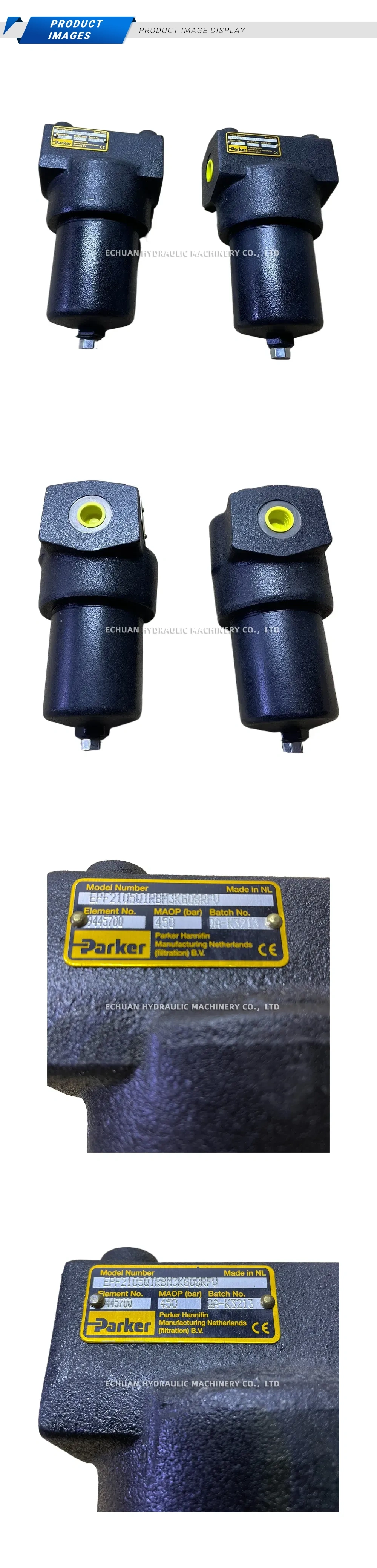 Parker EFF21050IRBM3K608RFV Description