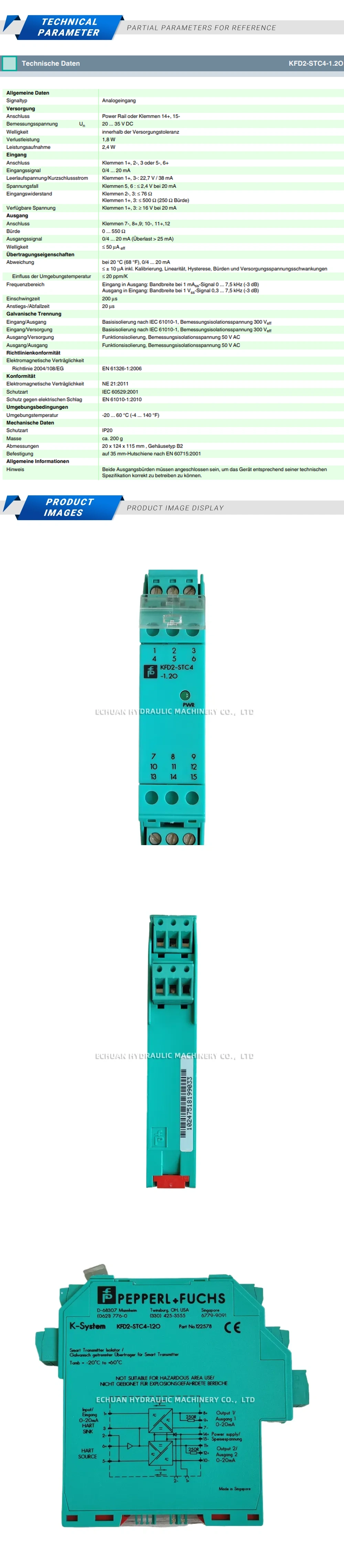 Pepperl+Fuchs KFD2-STC4-1.2O Description