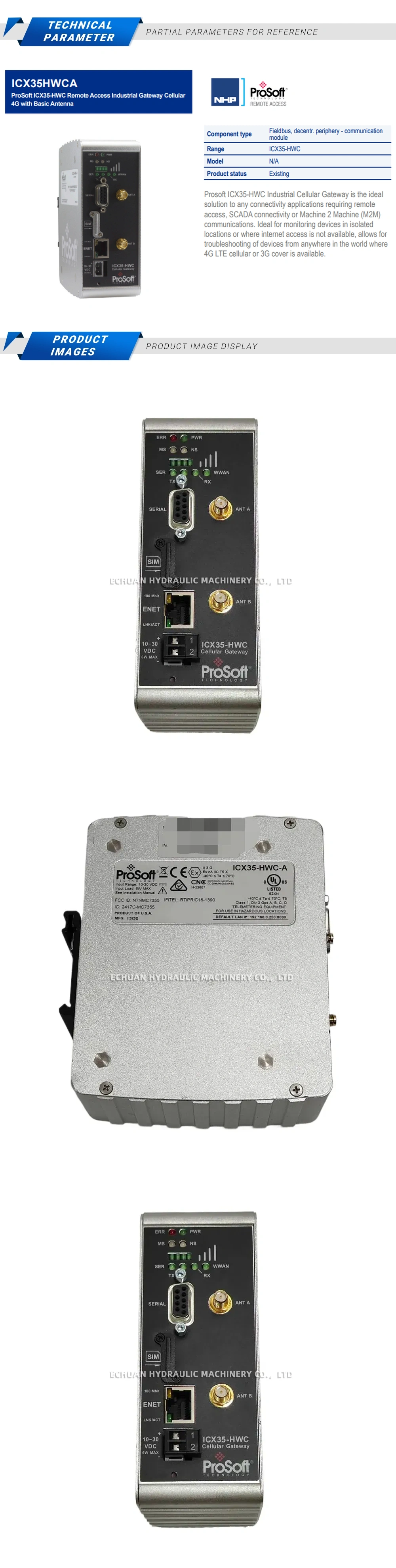 Prosoft ICX35-HWC-A Description