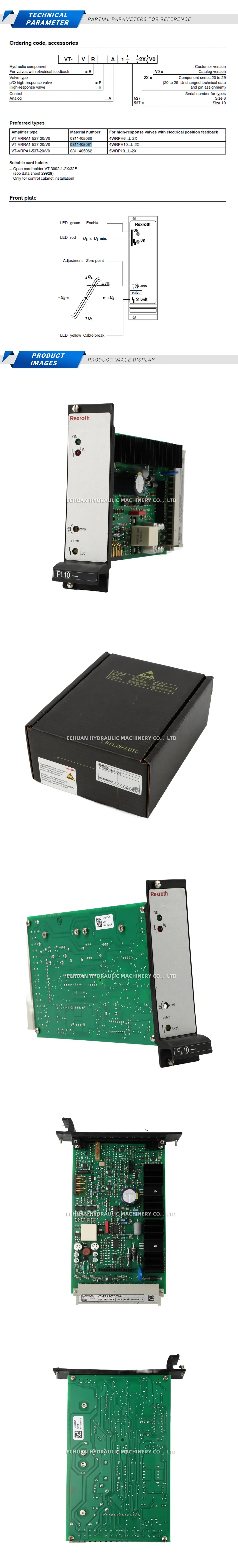 Rexroth 0811405061 VT-VRRA1-537-20/V0 Description