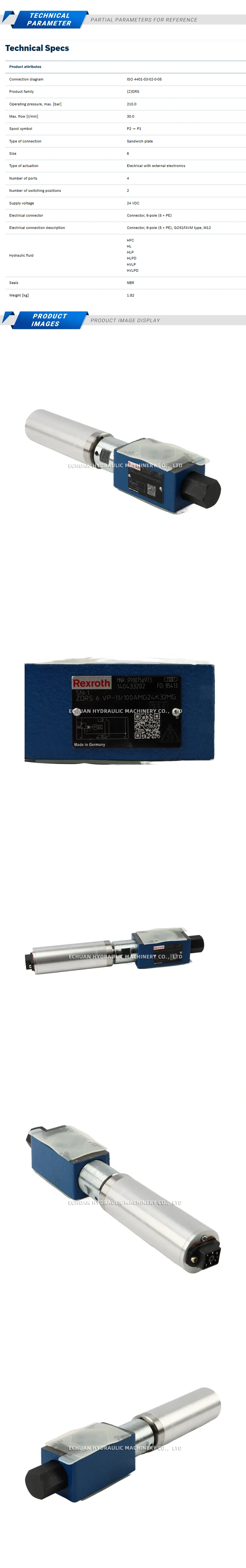 Rexroth R900756973 ZDRS6VP-1X/100AMG24K32MG Description