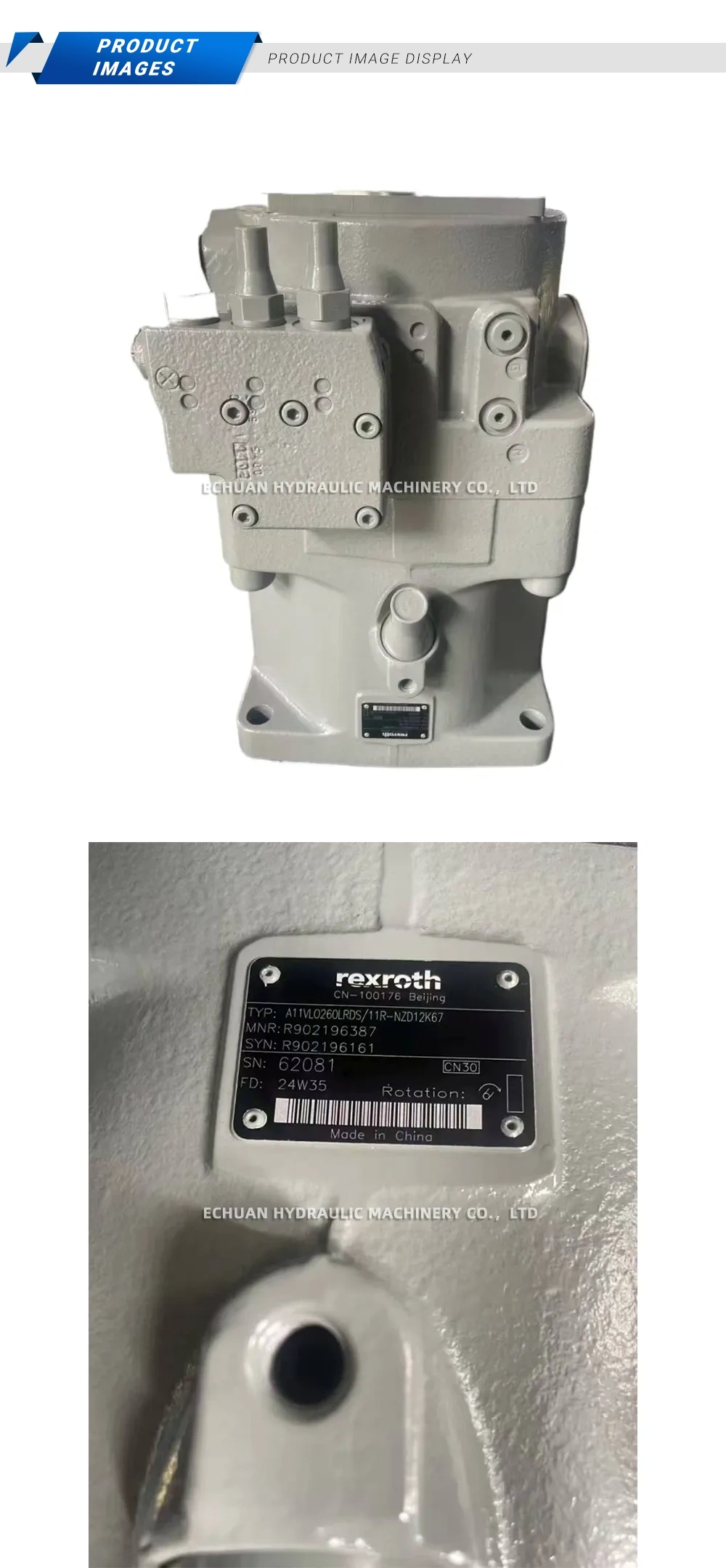 Rexroth R902196387 A11VLO260LRDS/11R-NZD12K67 Description