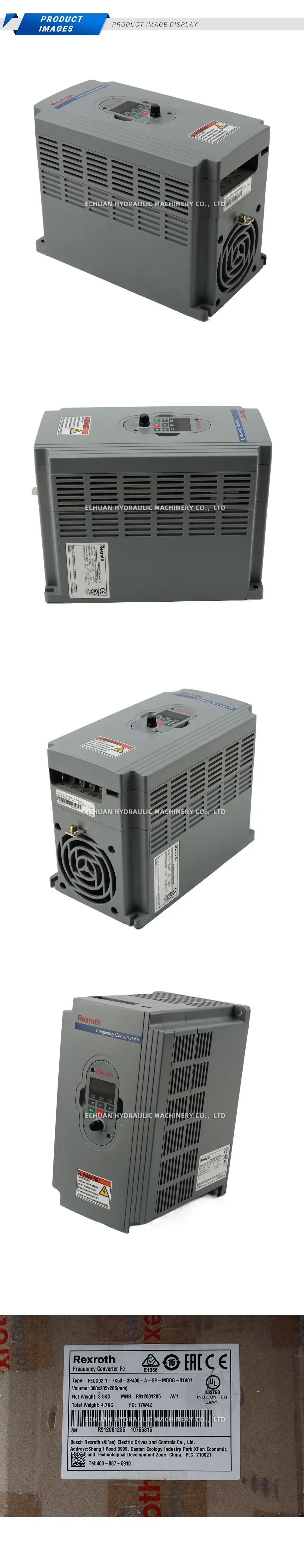 Rexroth R912001285 FECG02.1-7K50-3P400-A-SP-MODB-01V01 Description