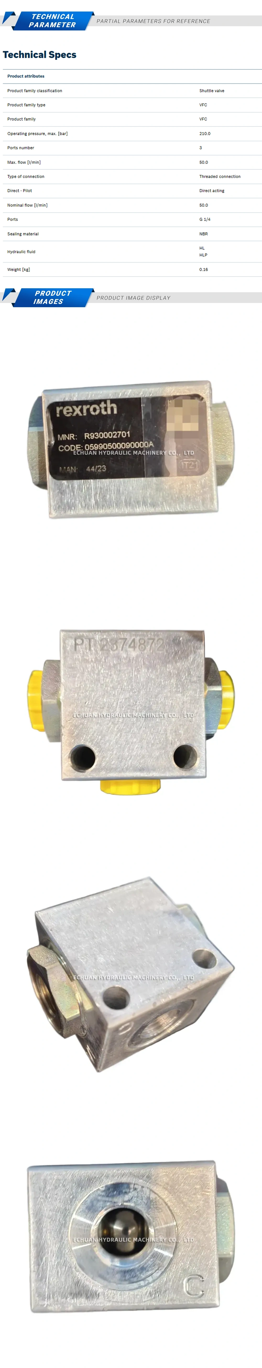 Rexroth R930002701 05990500090000A Description