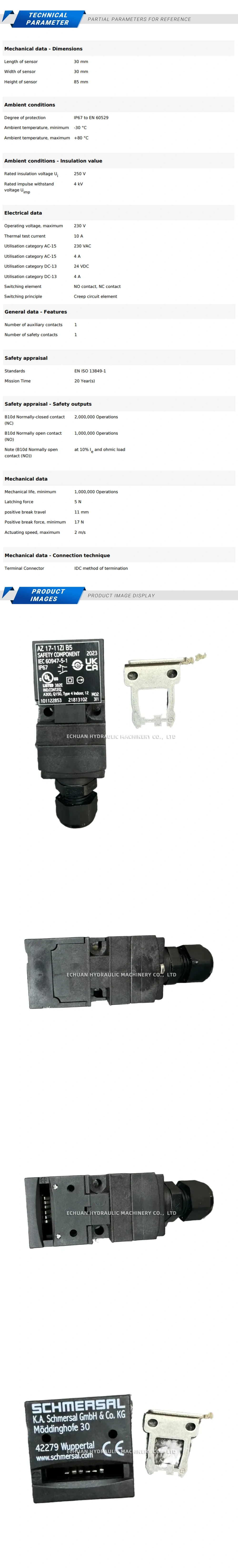 Schmersal AZ 17-11ZI B5/101122853 Description