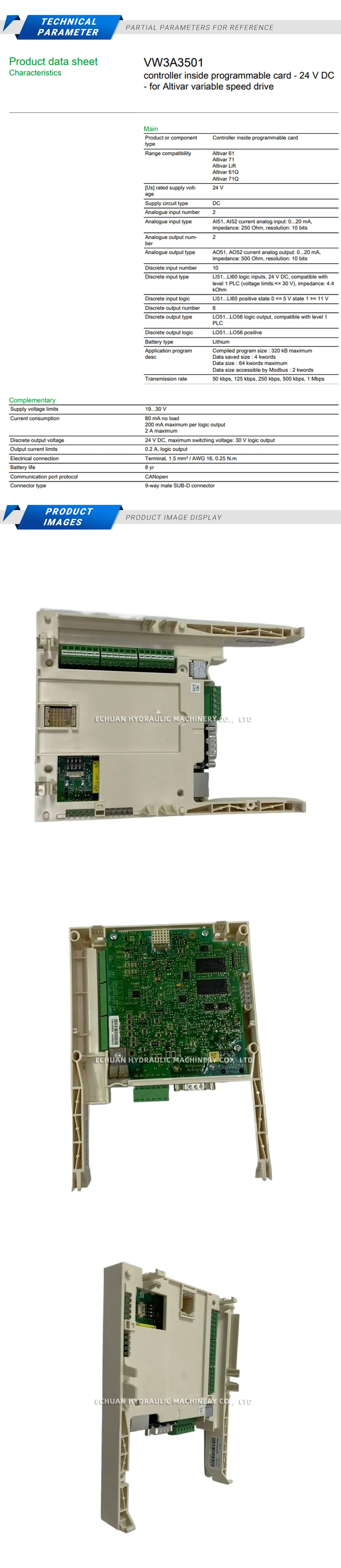 Schneider VW3A3501 Description