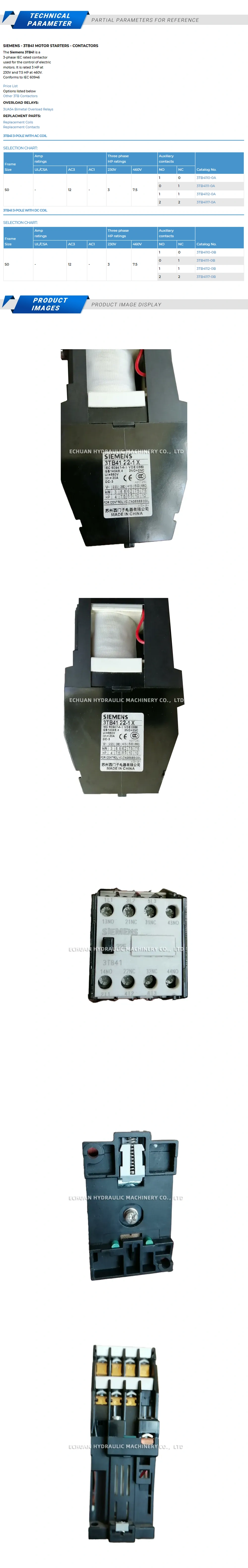 Siemens 3TB41 22-1x Description