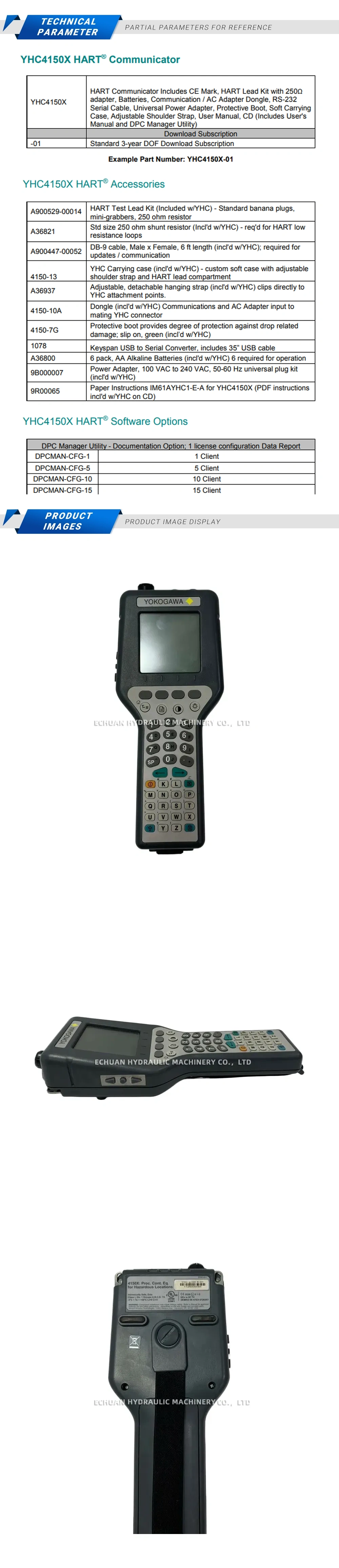 Yokogawa YHC4150X Description