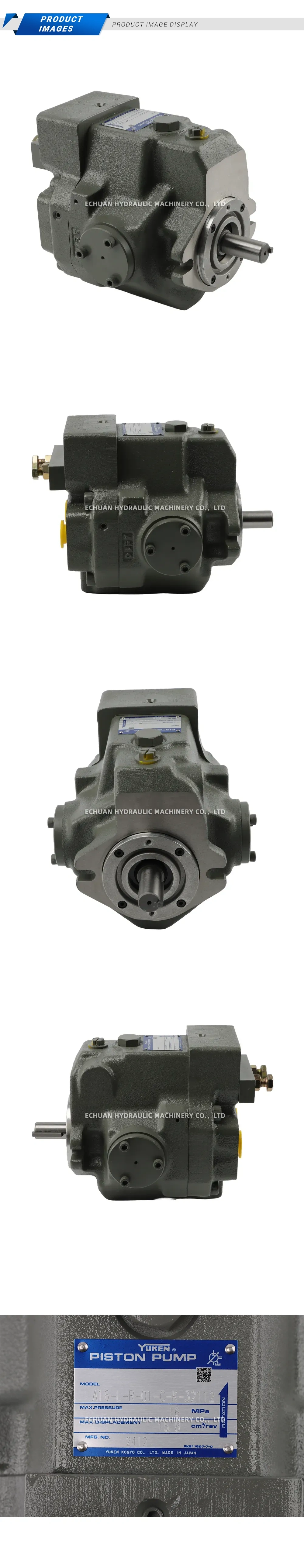 Yuken A16-L-R-01-C-K-32112 Description