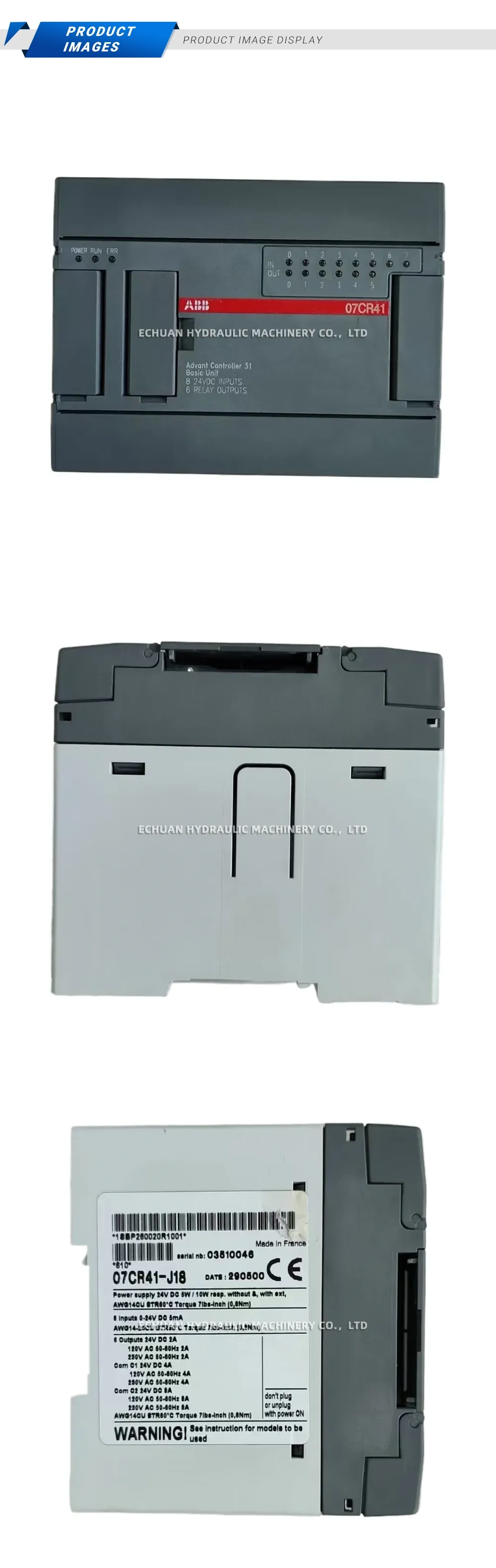 ABB 07CR41-J18 Power Supply Description