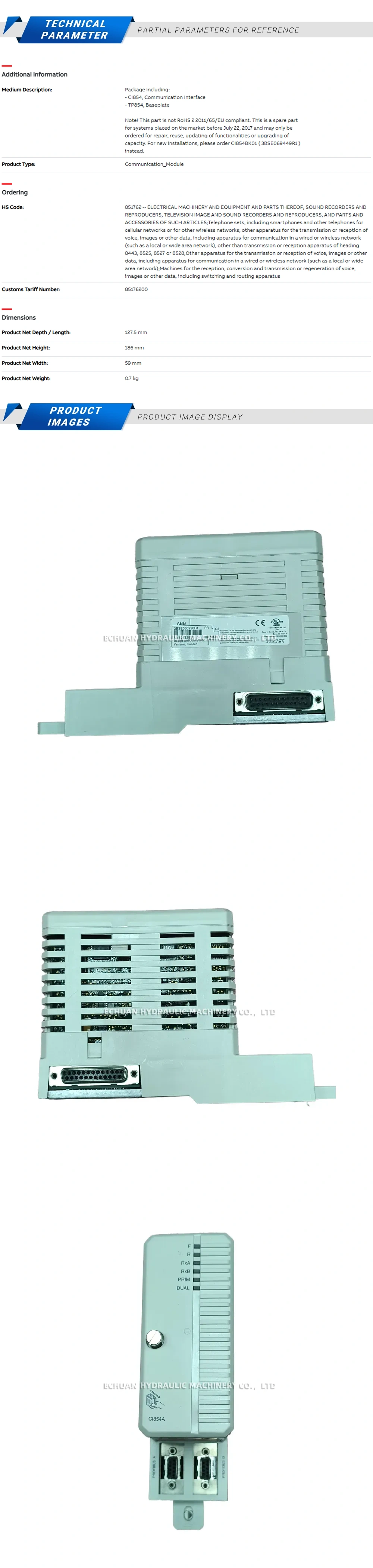 ABB 3BSE030220R1 Description