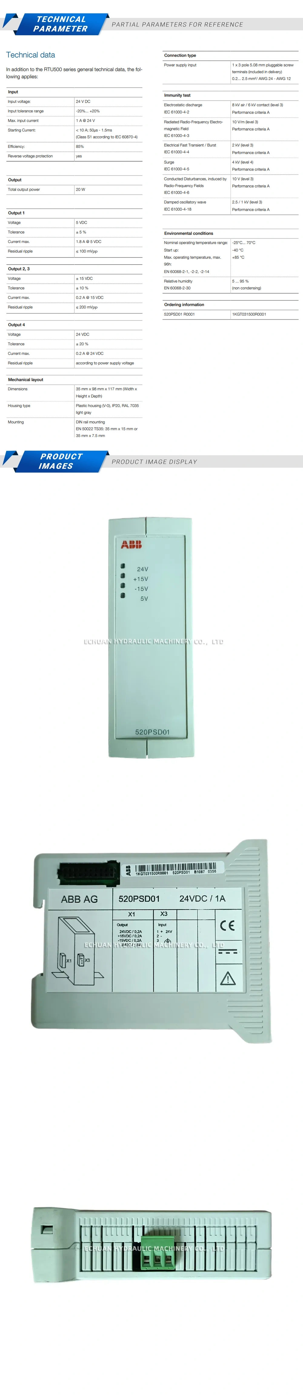 ABB 520PSD01 Description