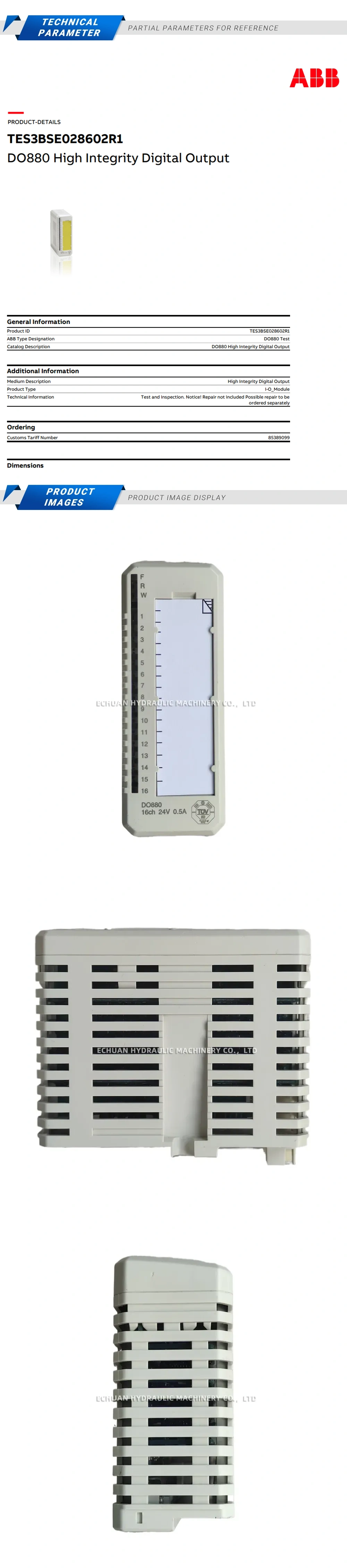 ABB DO880 Digital output module Description