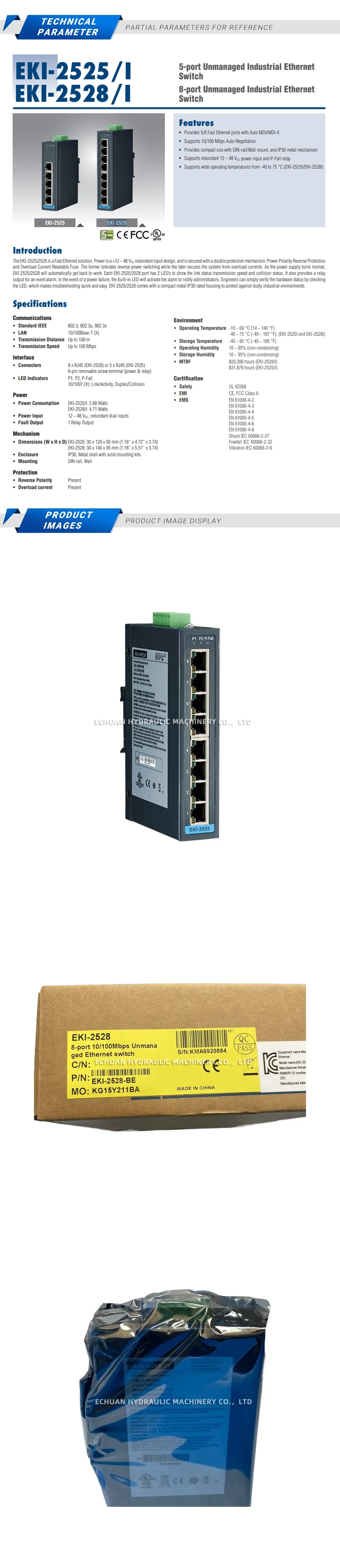 Advantech EKI-2528 Description