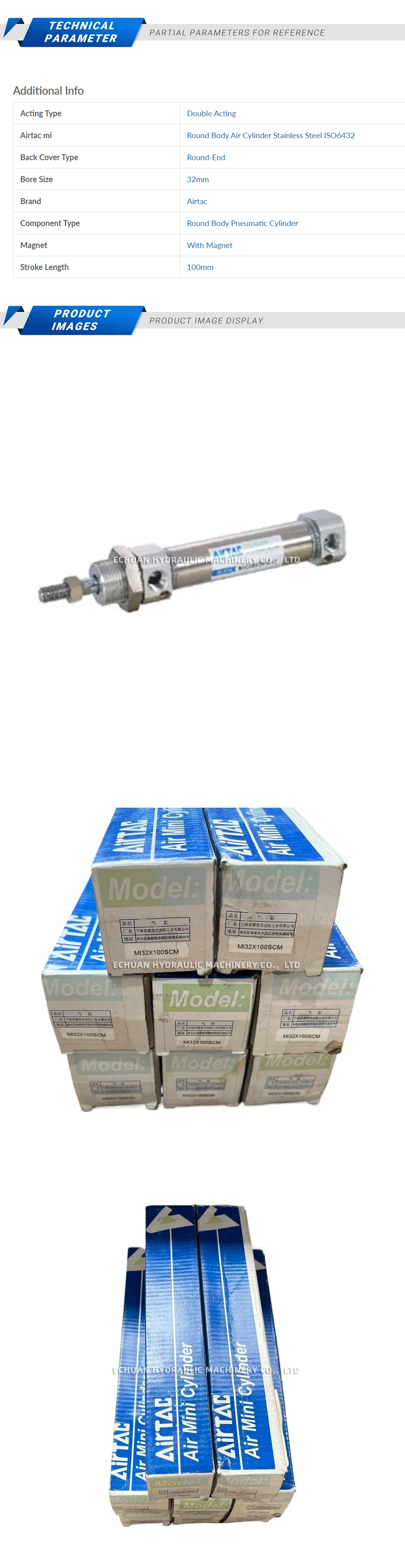 Airtac MI32x100SCM Description