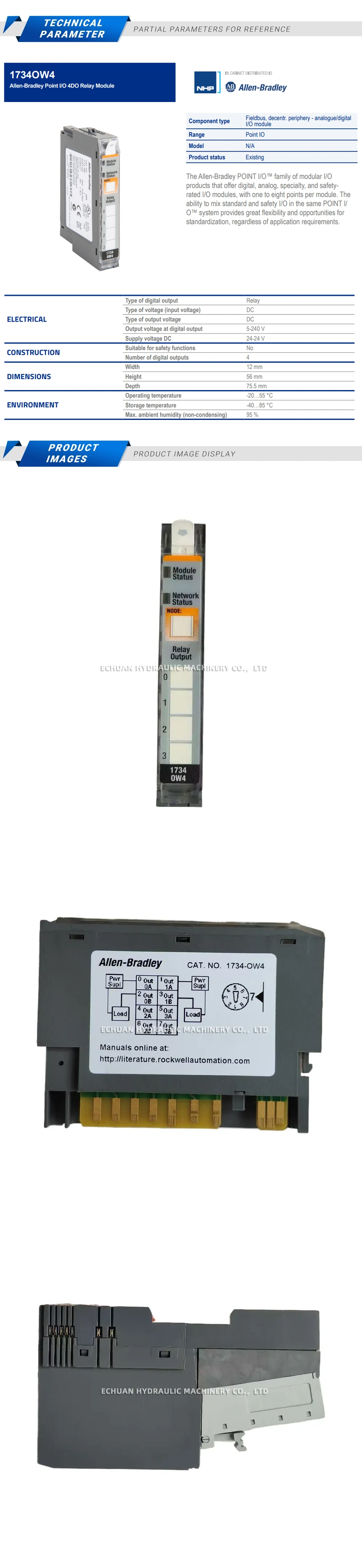 Allen-Bradley 1734-OW4 Digital analog module Description