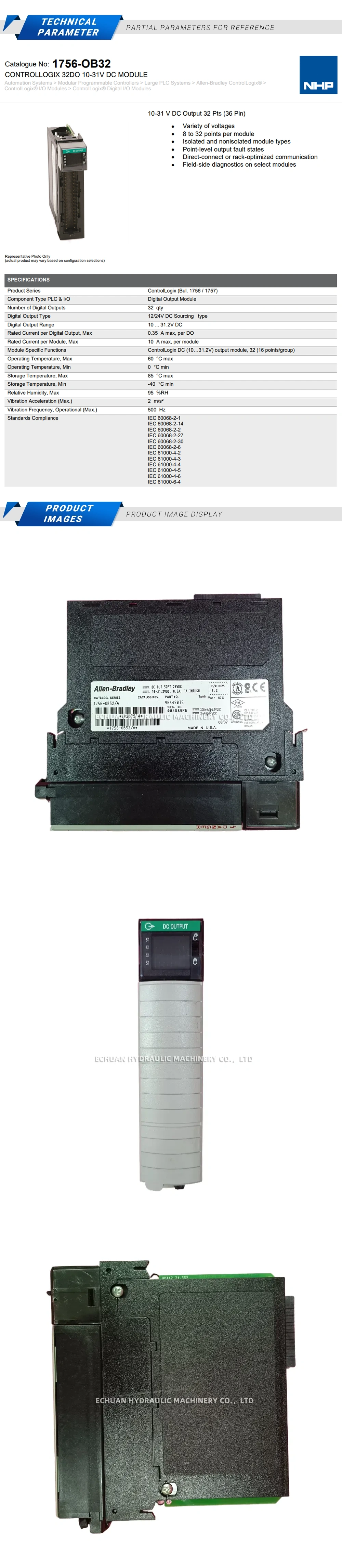 Allen-Bradley 1756-0B32/A Digital output module Description