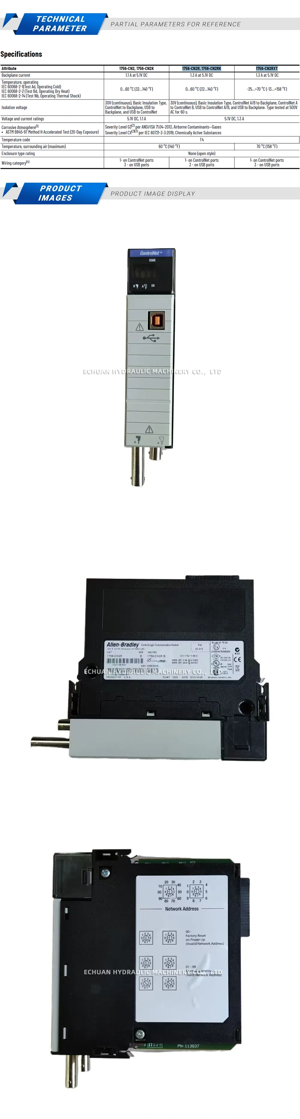 Allen-Bradley 1756-CN2R Module Description