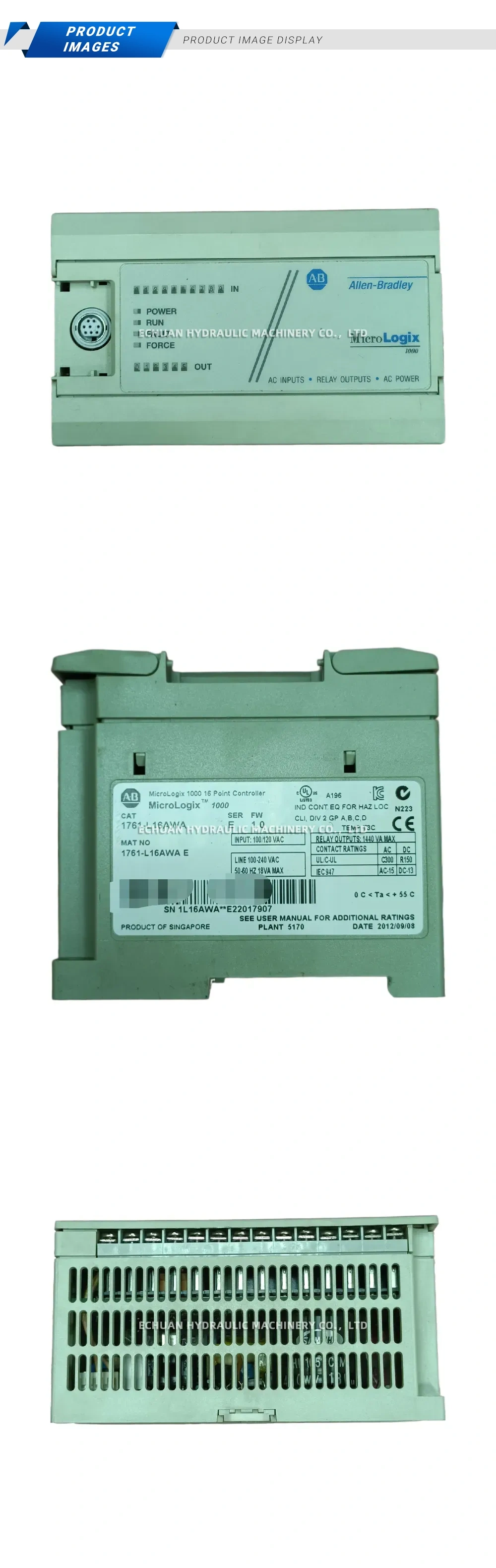 Allen-Bradley 1761-L16AWA Point Controller Description
