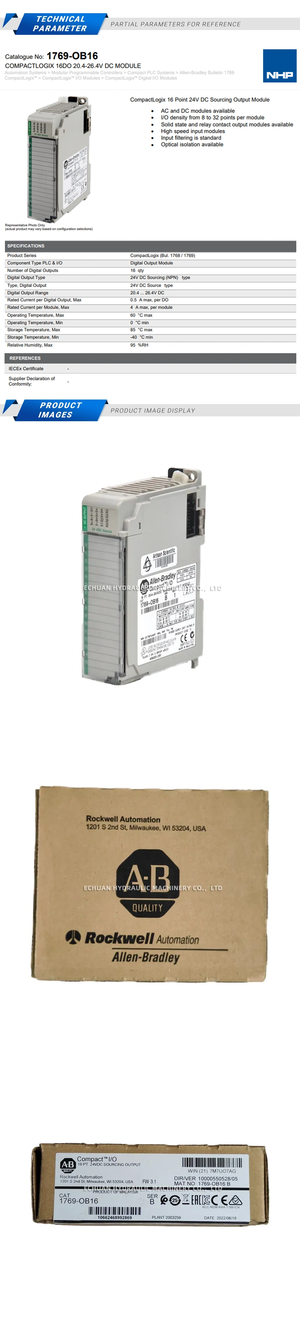 Allen-Bradley 1769-OB16 Module Description