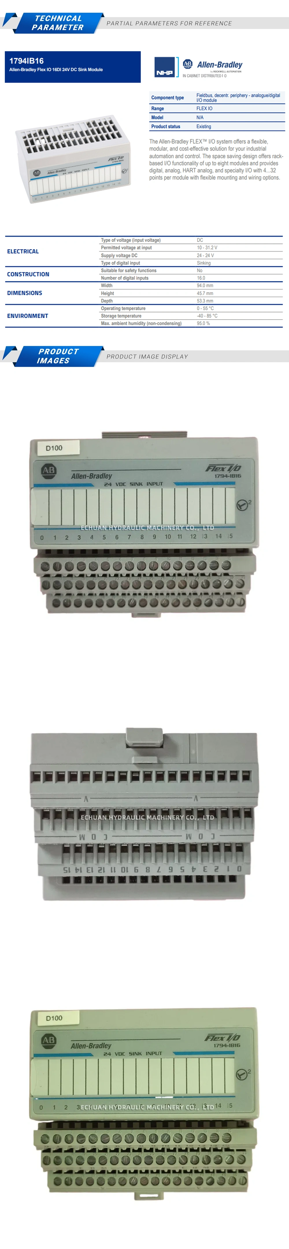 Allen-Bradley 1794-IB16 Description