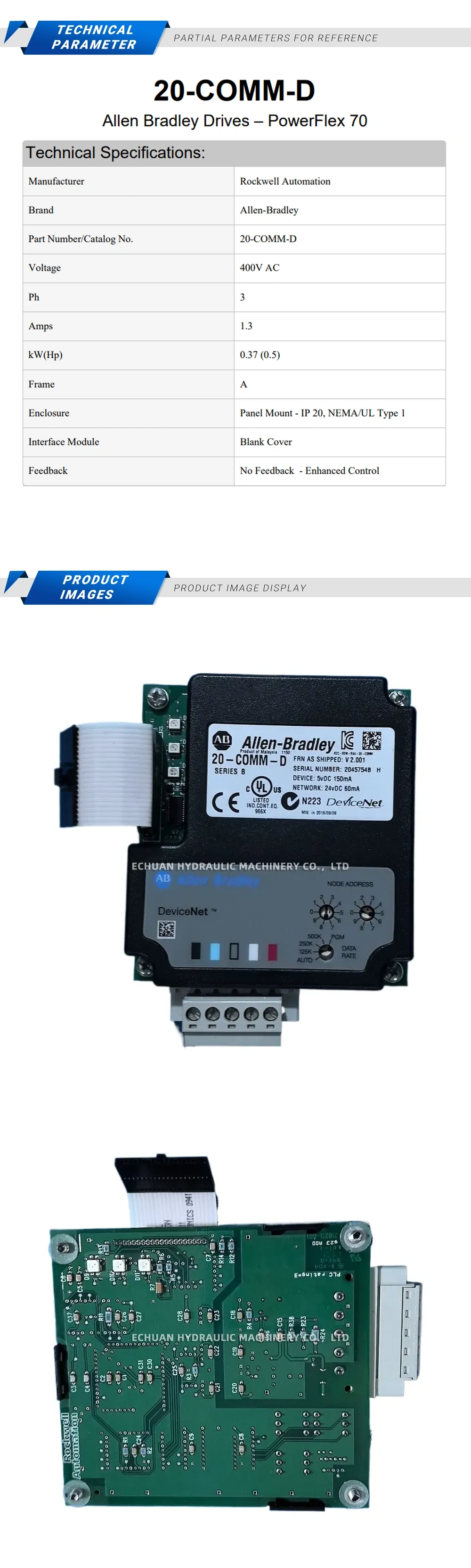 Allen-Bradley 20-COMM-D Description