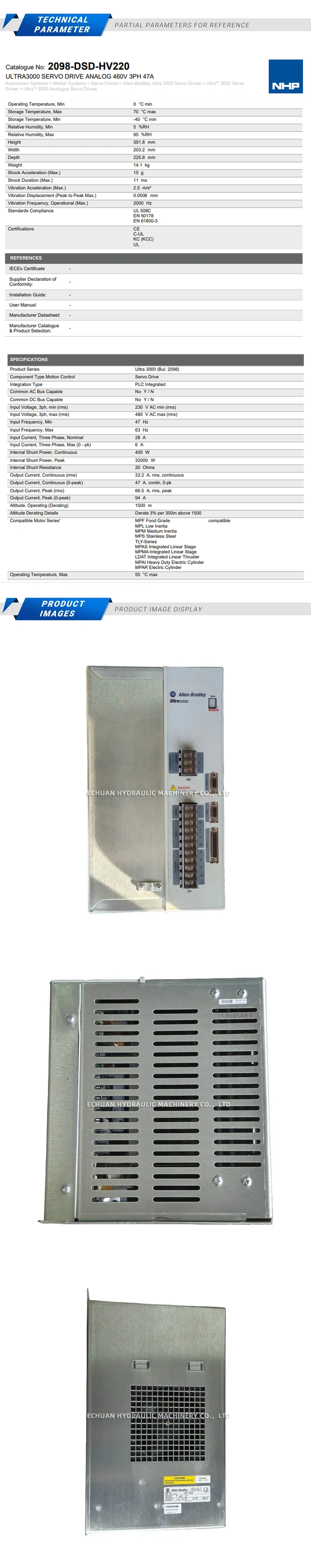 Allen-Bradley 2098-DSD-HV220 Description