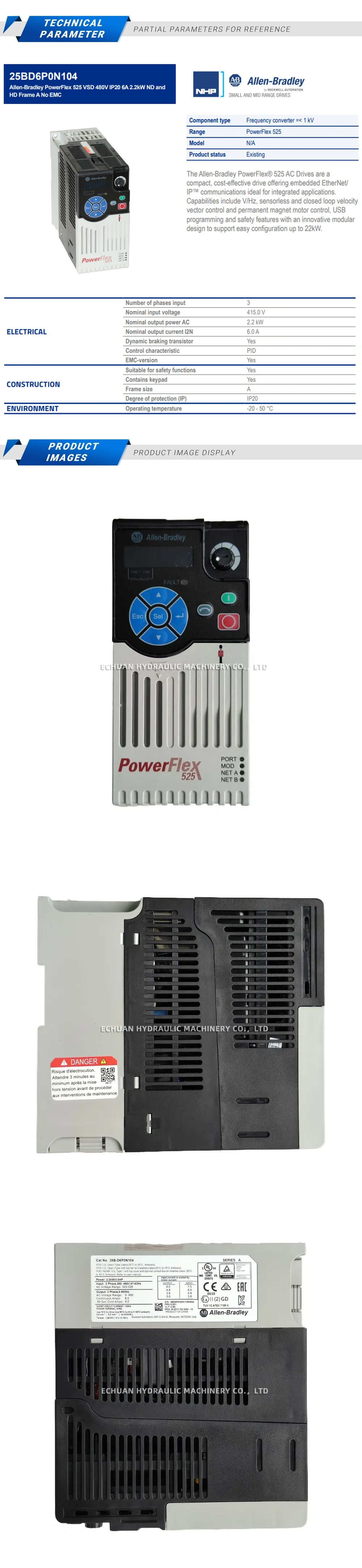 Allen-Bradley 25B-D6P0N104 AC drive Description