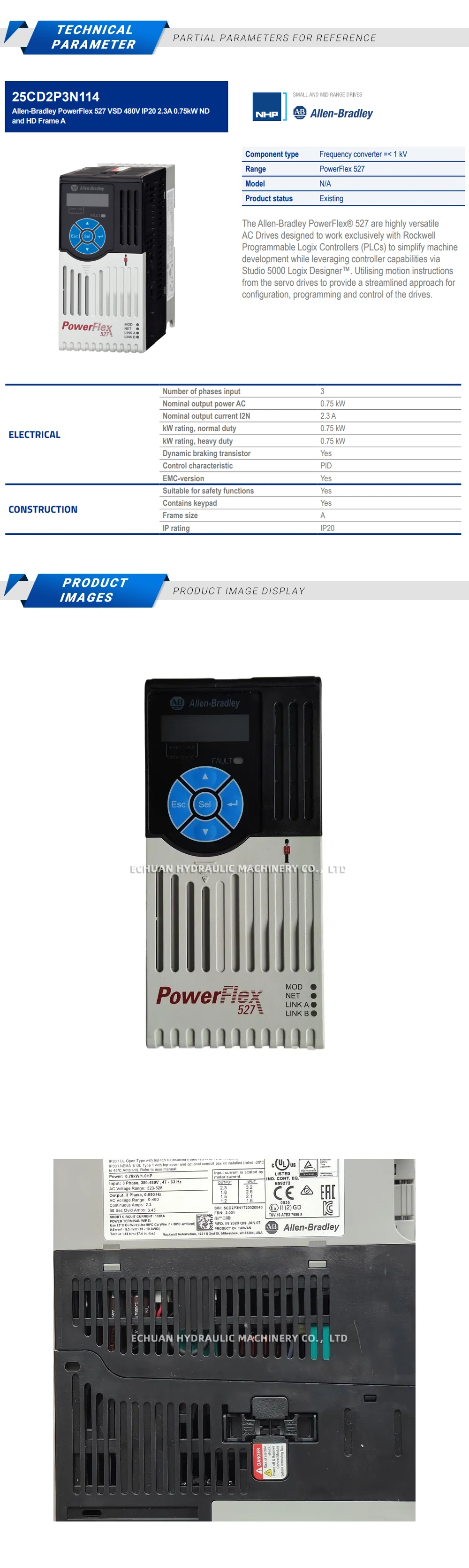 Allen-Bradley 25C-D2P3N114 Description