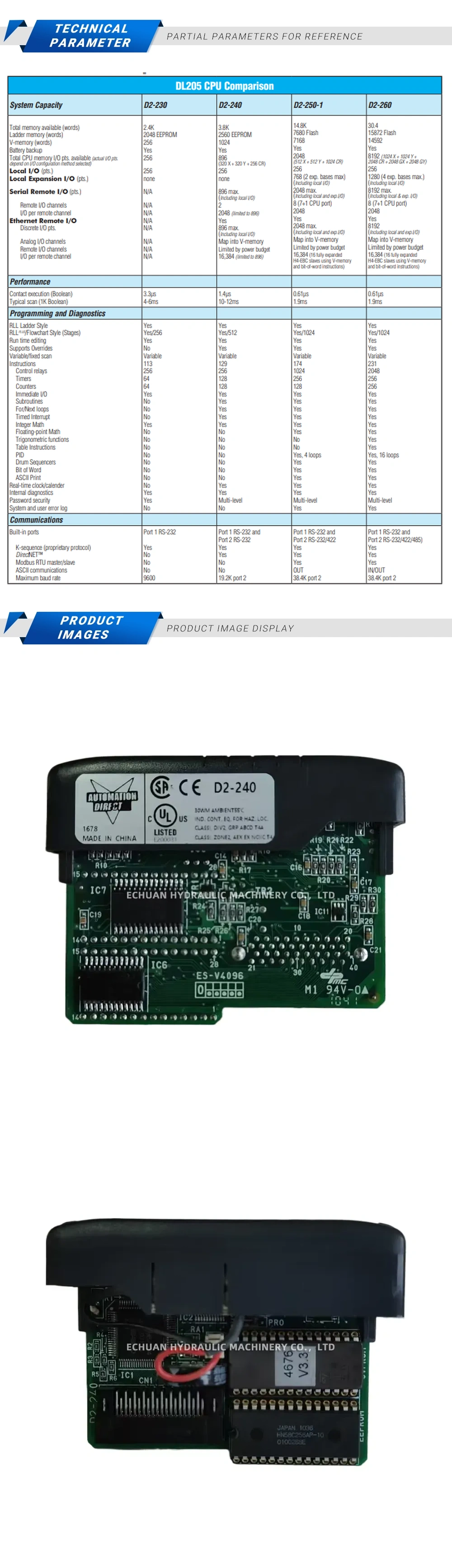 Automation Direct D2-240 Description