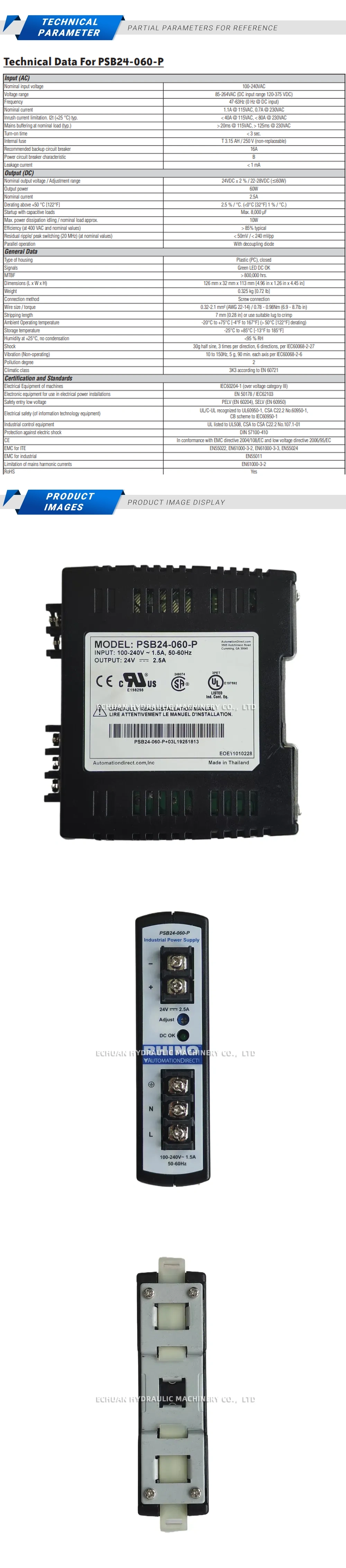 Automation Direct PSB24-060-P Description