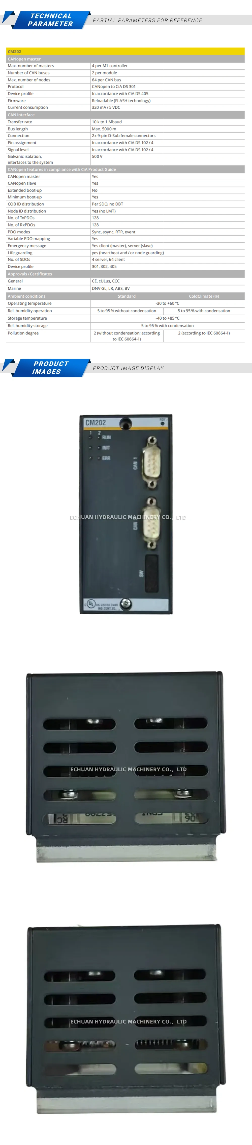 Bachmann CM202 Processor module Description