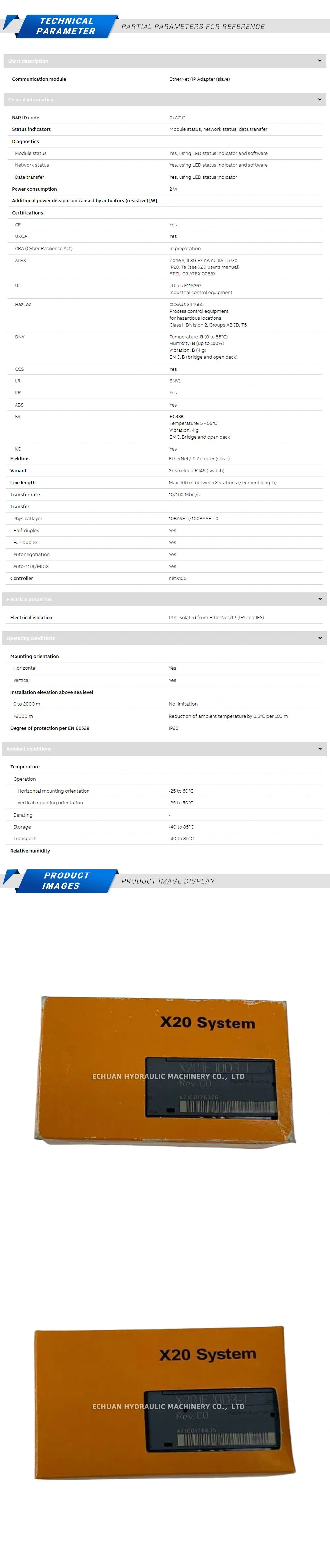 B&R X20IF10D3-1 Description