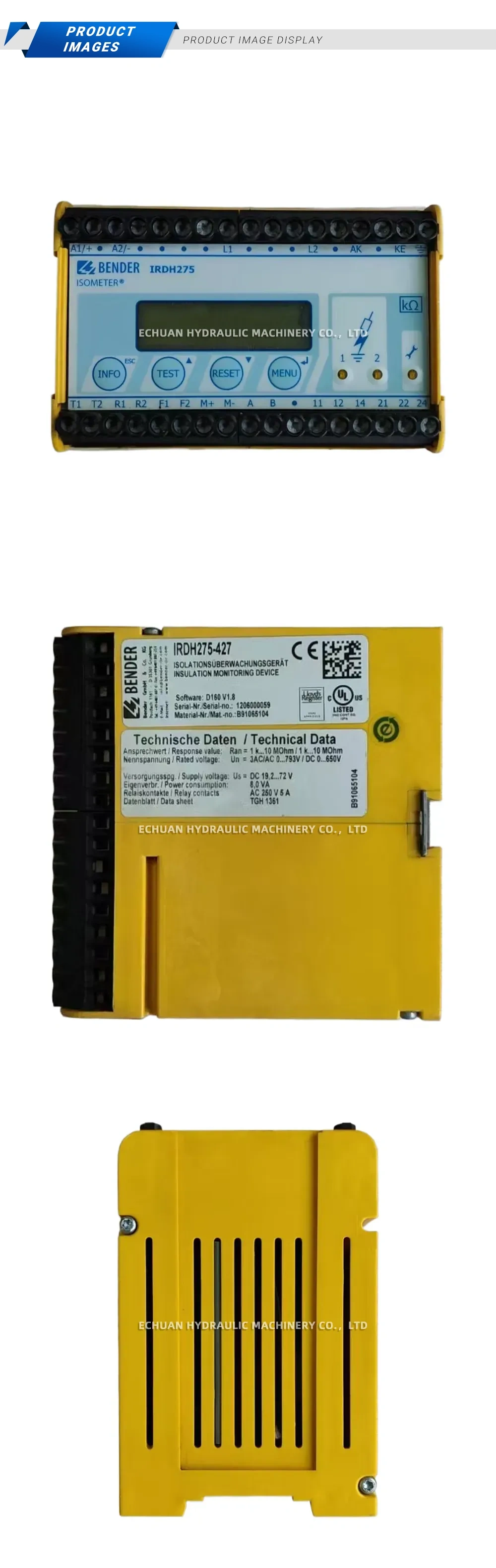 Bender IRDH275-427 Insulation testing device Description