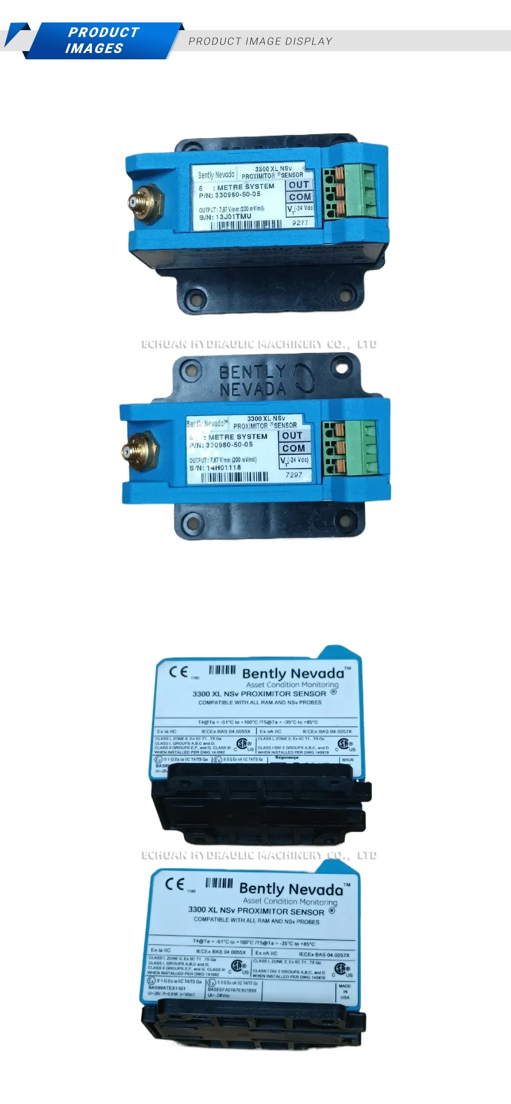 Bently 3300XL Sensor Description