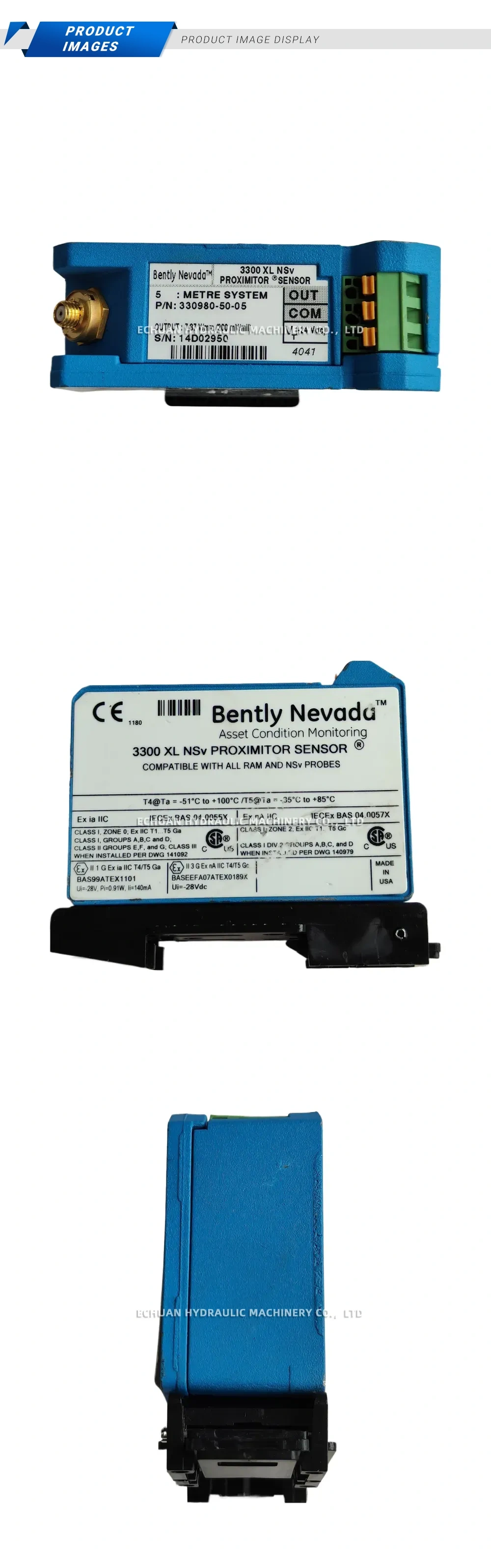 Bently 330980-50-05 Sensor Description