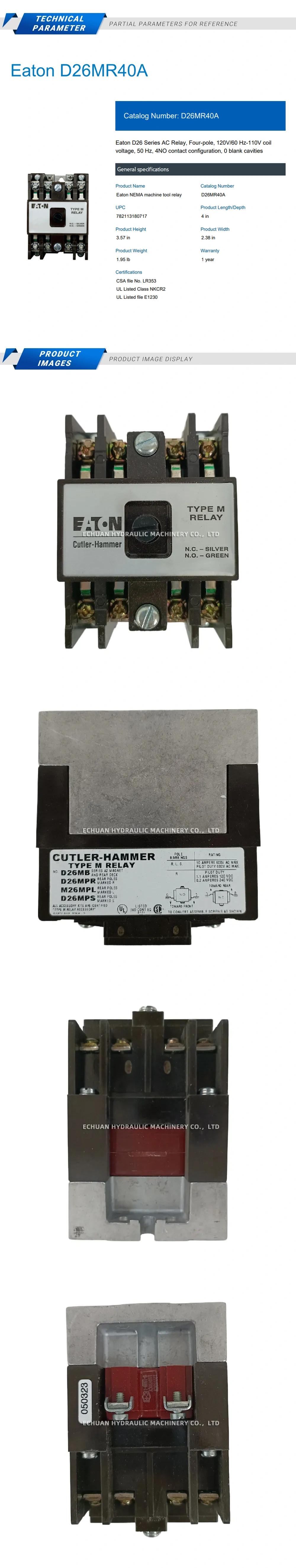 Eaton D26MR40A Description