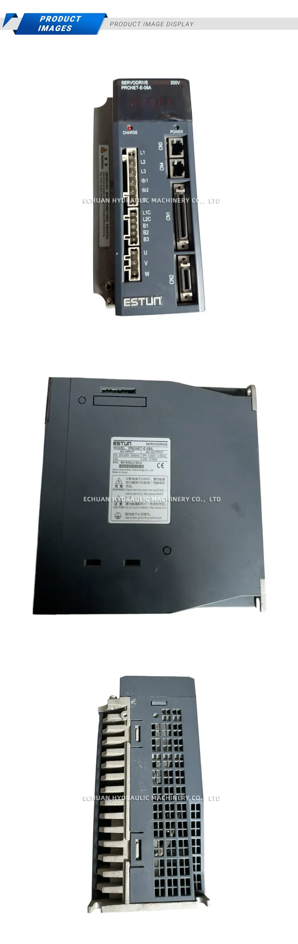 Estun PRONET-E-08A servo driver Description