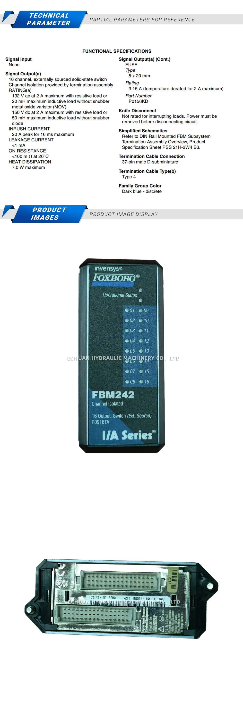 Foxboro FBM242 Description