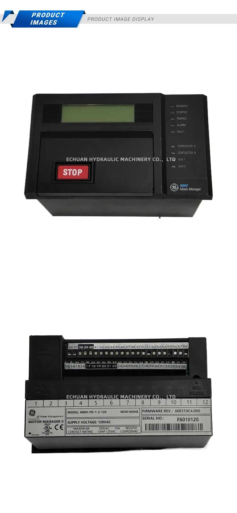 GE MMII-PD-1-2-120 Description