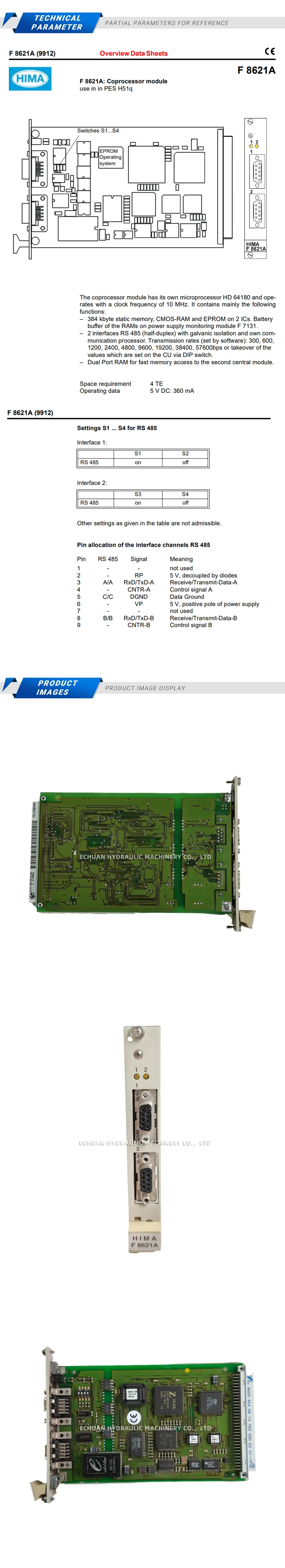 Hima F8621A Description