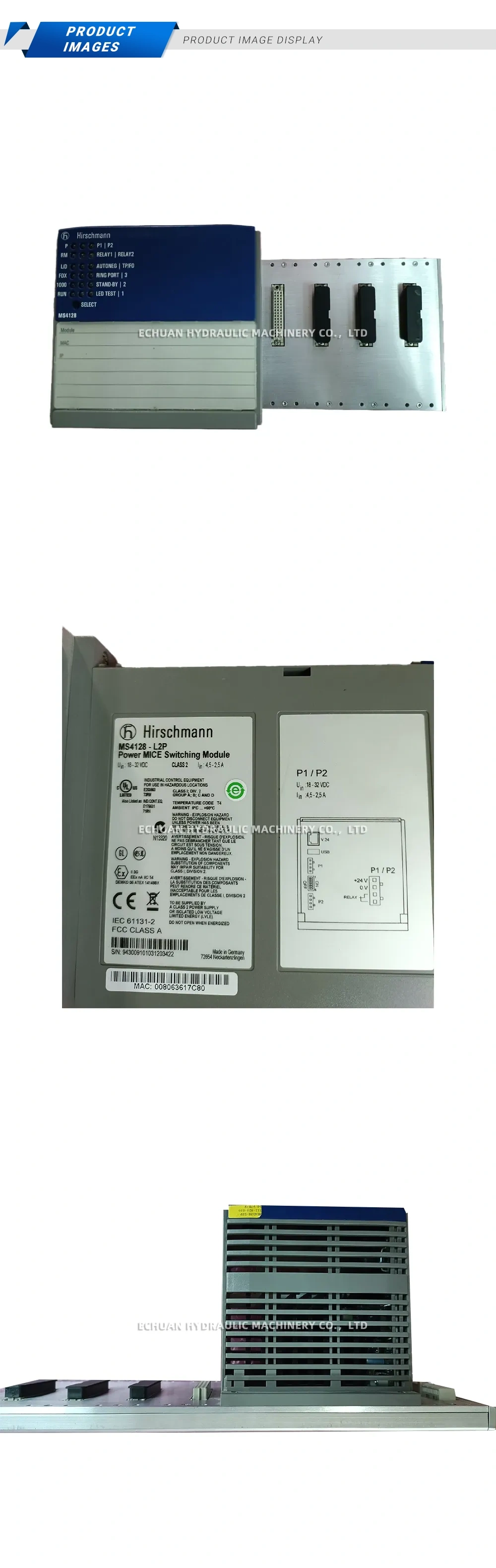 Hirschmann MS4128-L2P Power MlCE Switching Module Description