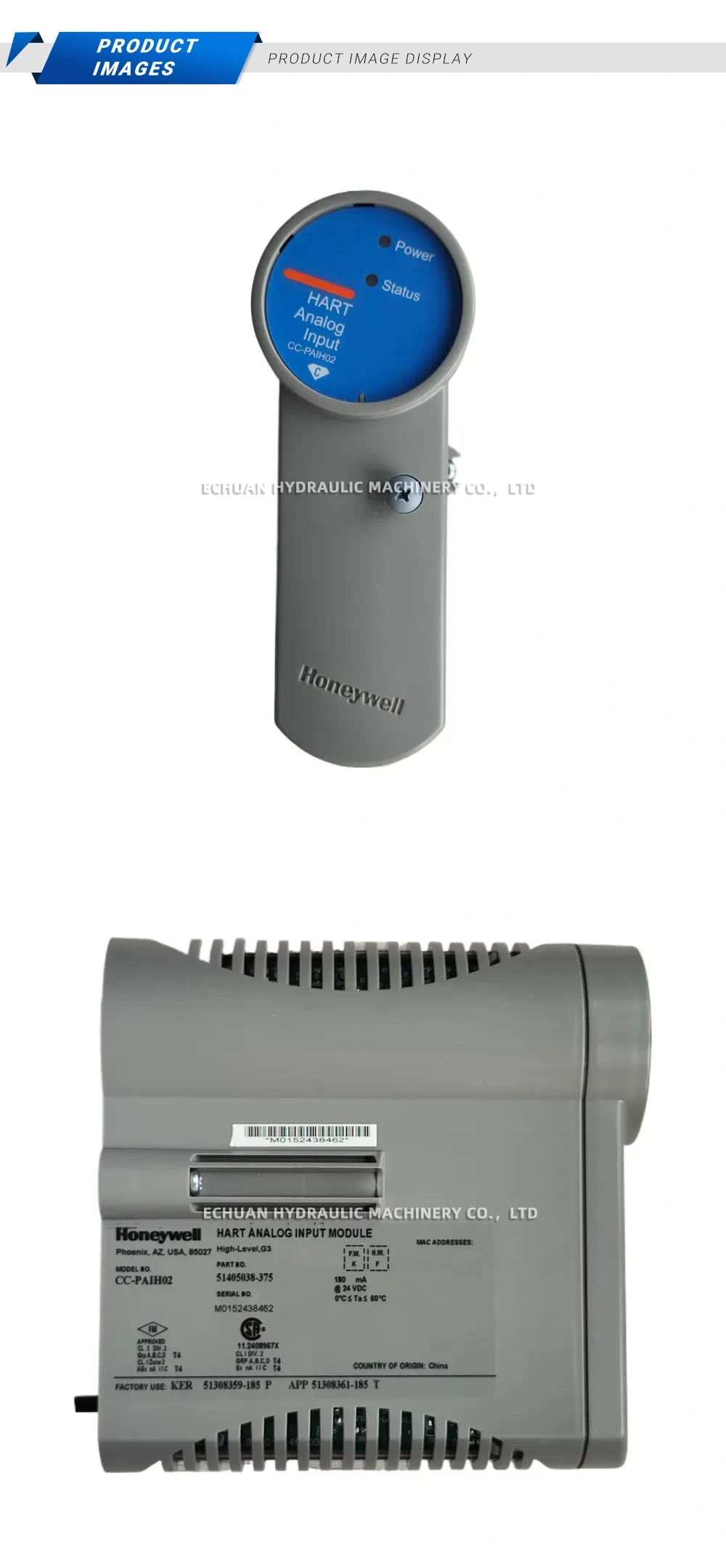 Honeywell CC-PAIH02 Analog Input Module Description