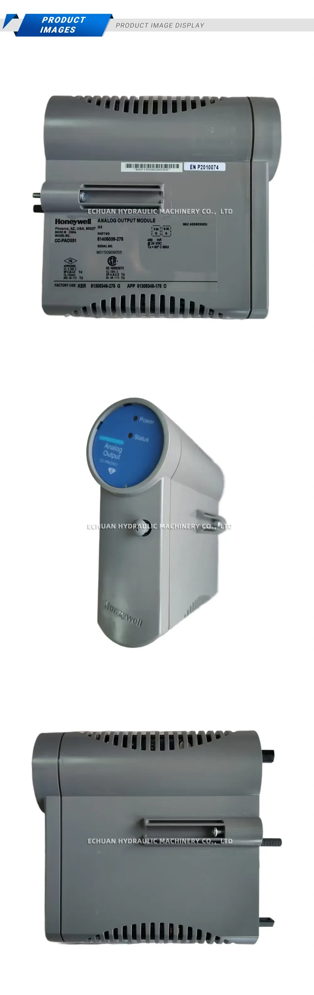 Honeywell CC-PAOX01 Analog Output Module Description