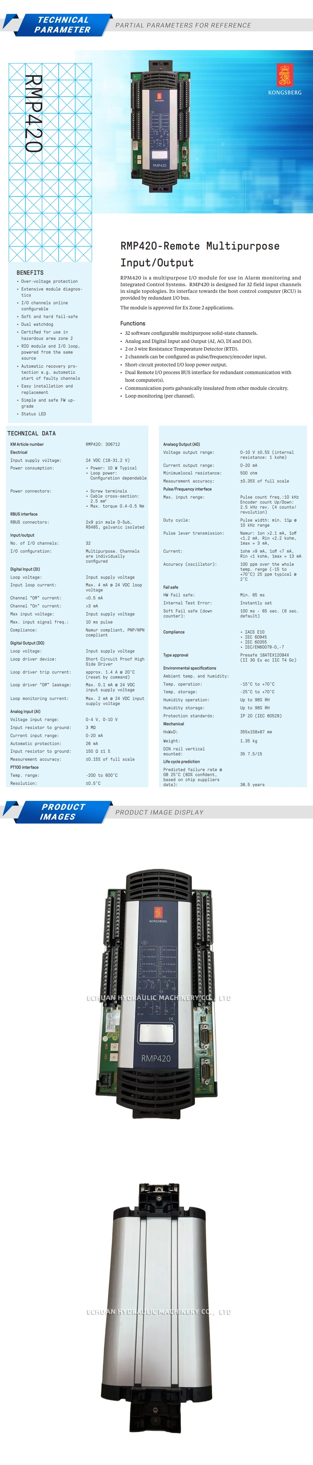 Kongsberg RMP420 Description