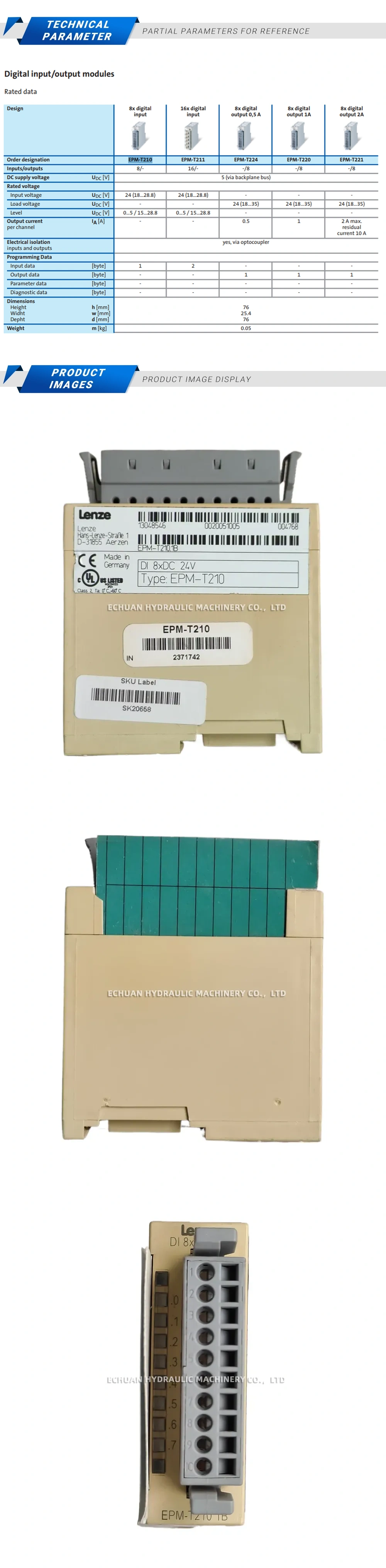 Lenze EPM-T210 Description