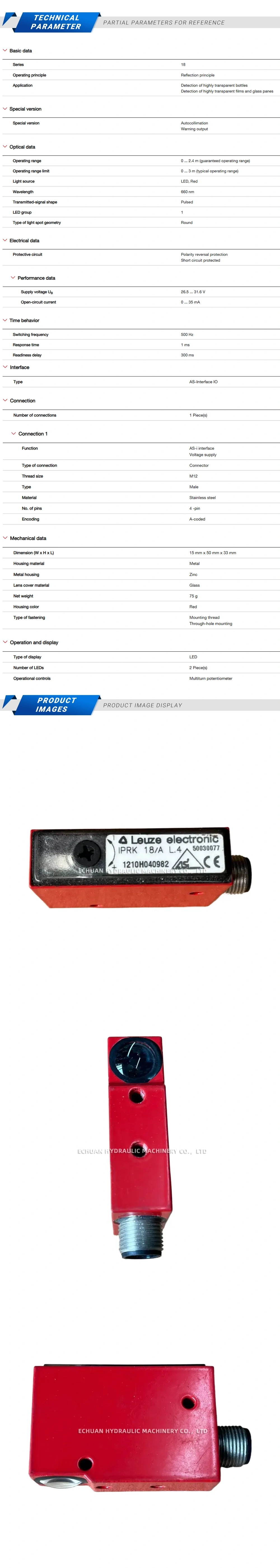 Leuze IPRK 18/A Description