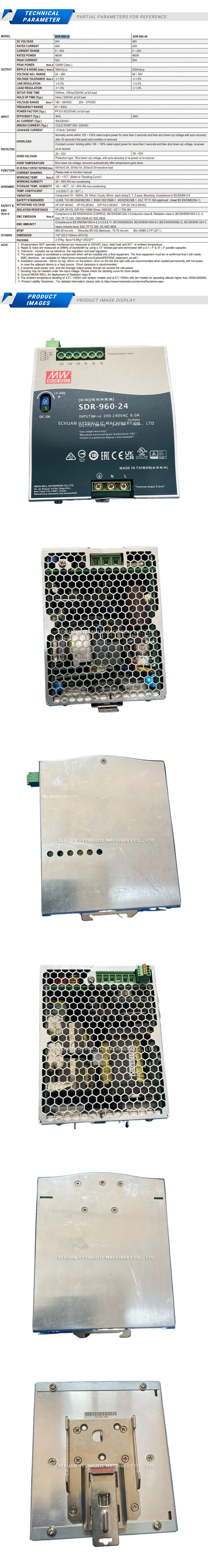 Meanwell SDR-960-24 Description